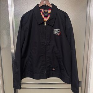Dickies Black Jacket with Colorful Lining